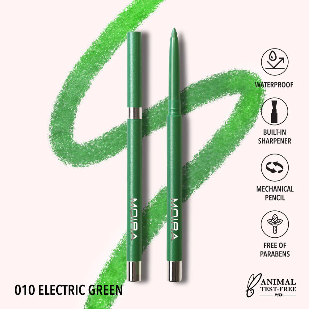 Moira Beauty - Statement Shimmer Liner Electric Green