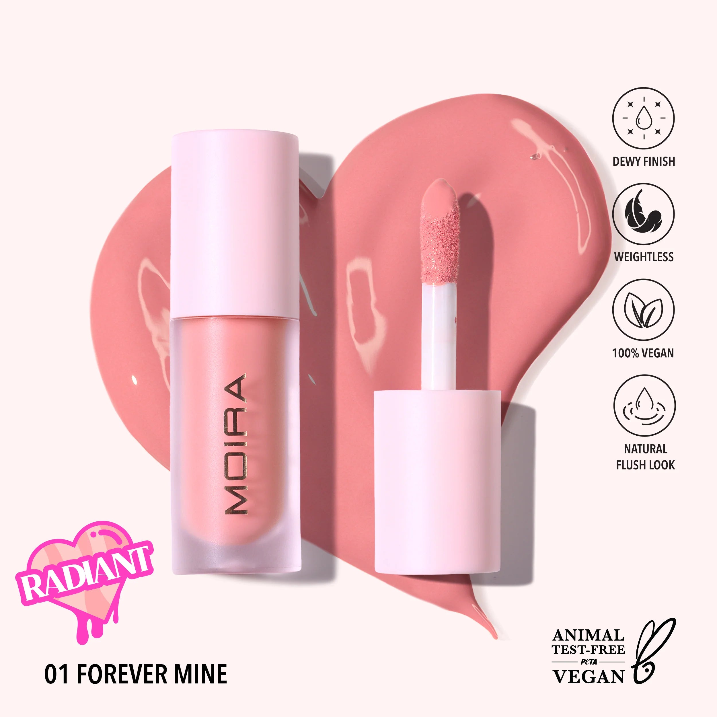 Moira Beauty - Love Steady Liquid Blush Forever Mine