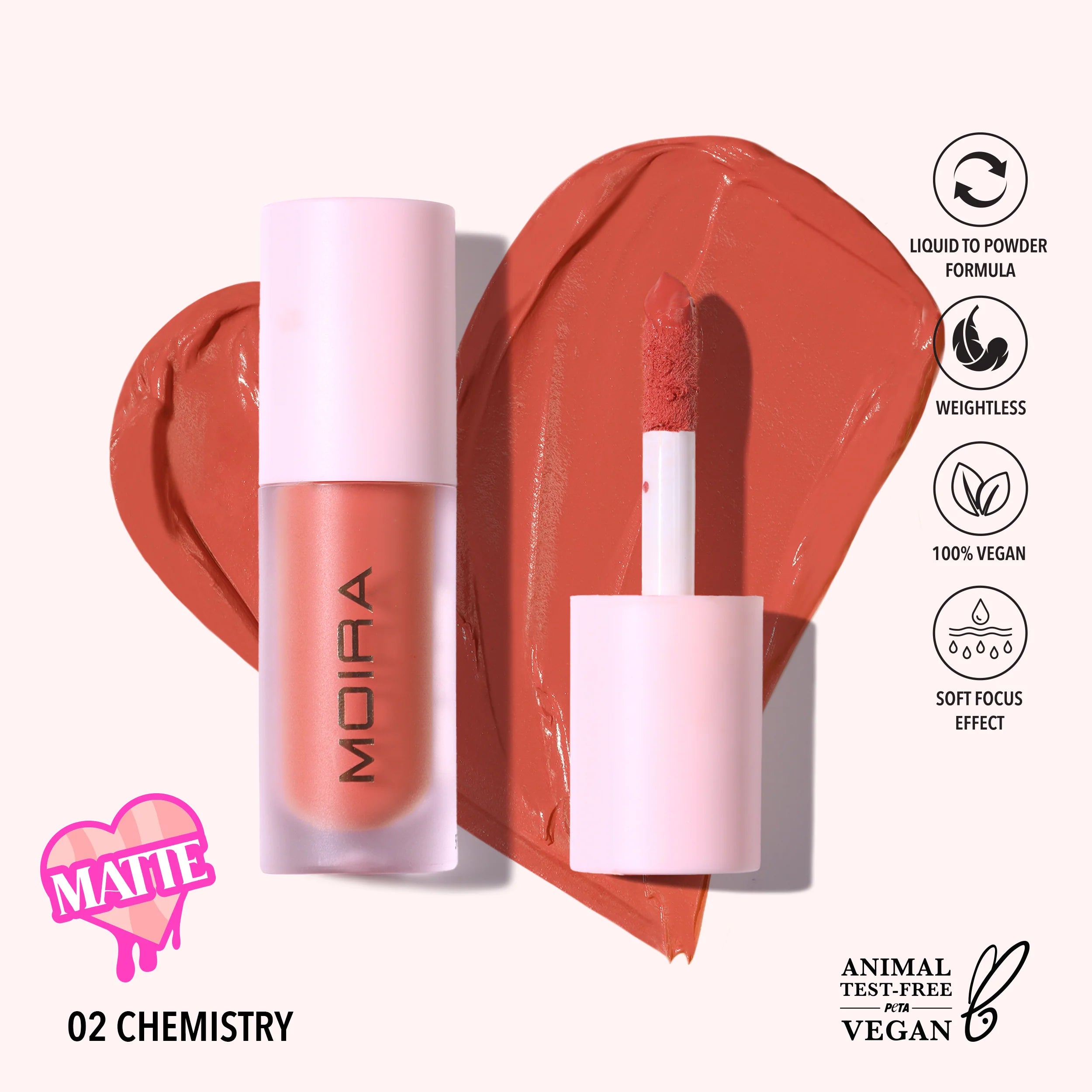 Moira Beauty - Love Steady Liquid Blush Chemistry