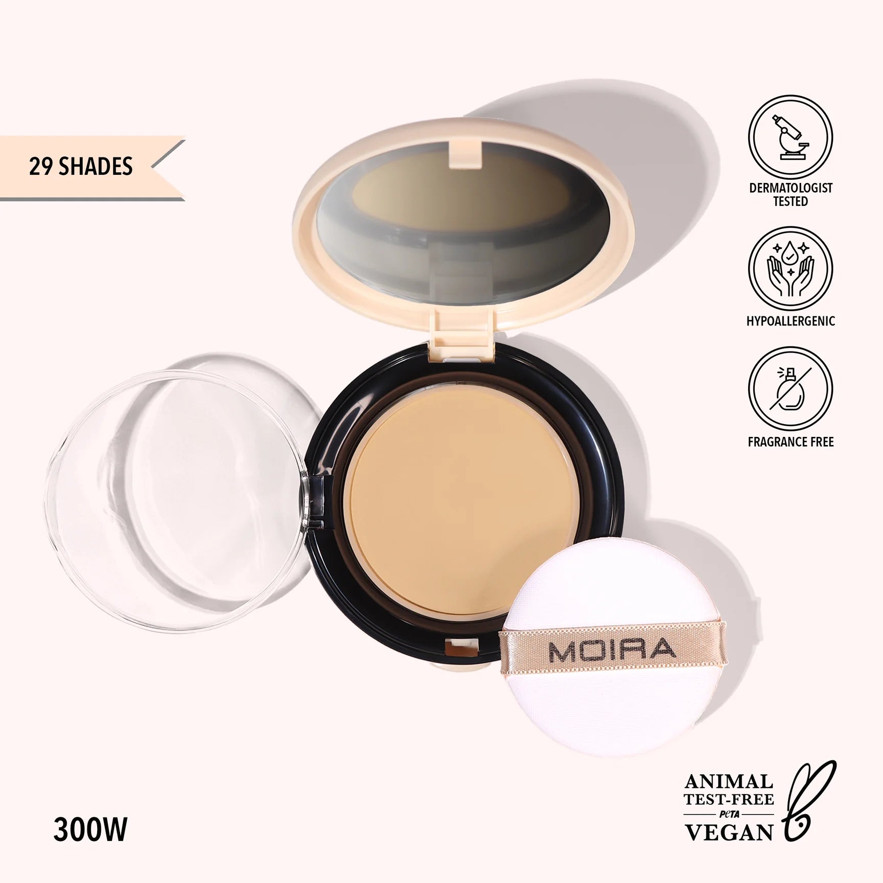 Moira Beauty - Complete Wear Powder Foundation 300W