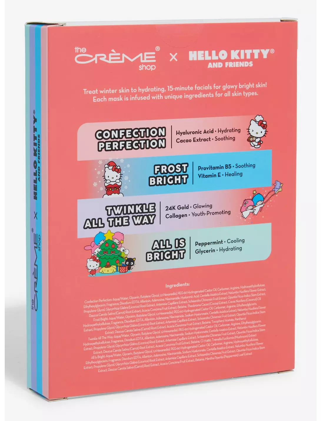 The Creme Shop - Hello Kitty And Friends Hello Holidays Essence Sheet Mask Set