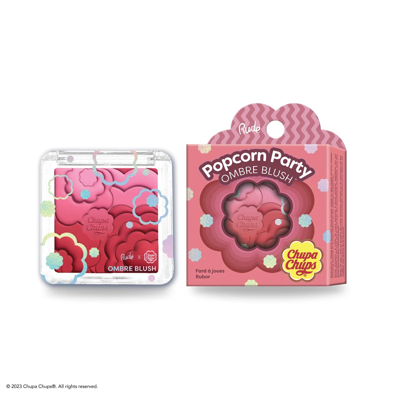 Rude Cosmetics - Chupa Chups Popcorn Party Ombre Blush Berry Blast