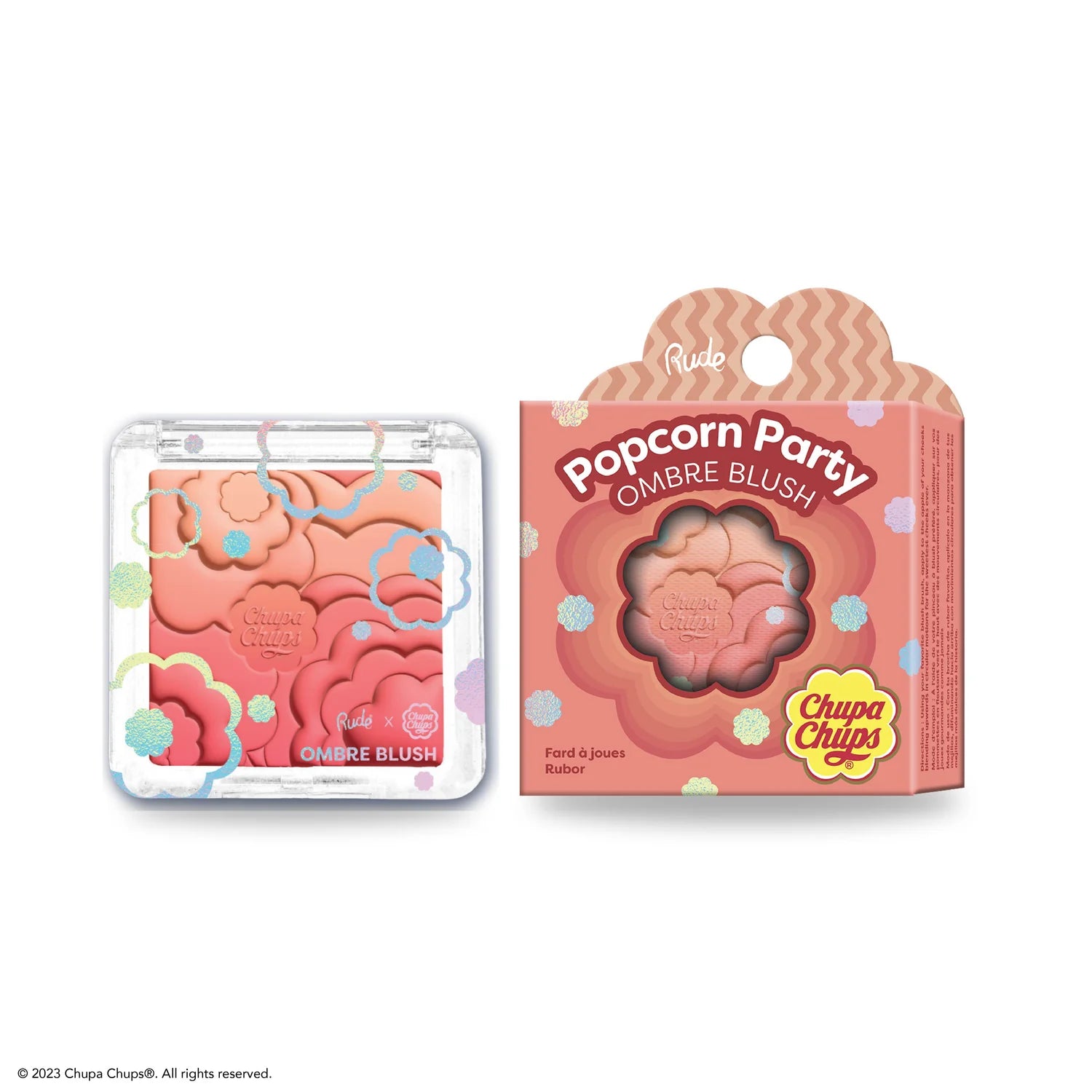 Rude Cosmetics - Chupa Chups Popcorn Party Ombre Blush Tropical Punch