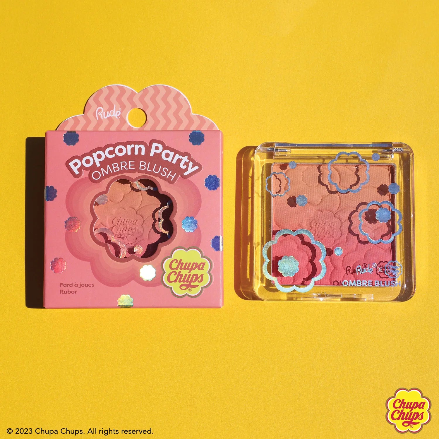 Rude Cosmetics - Chupa Chups Popcorn Party Ombre Blush Tropical Punch