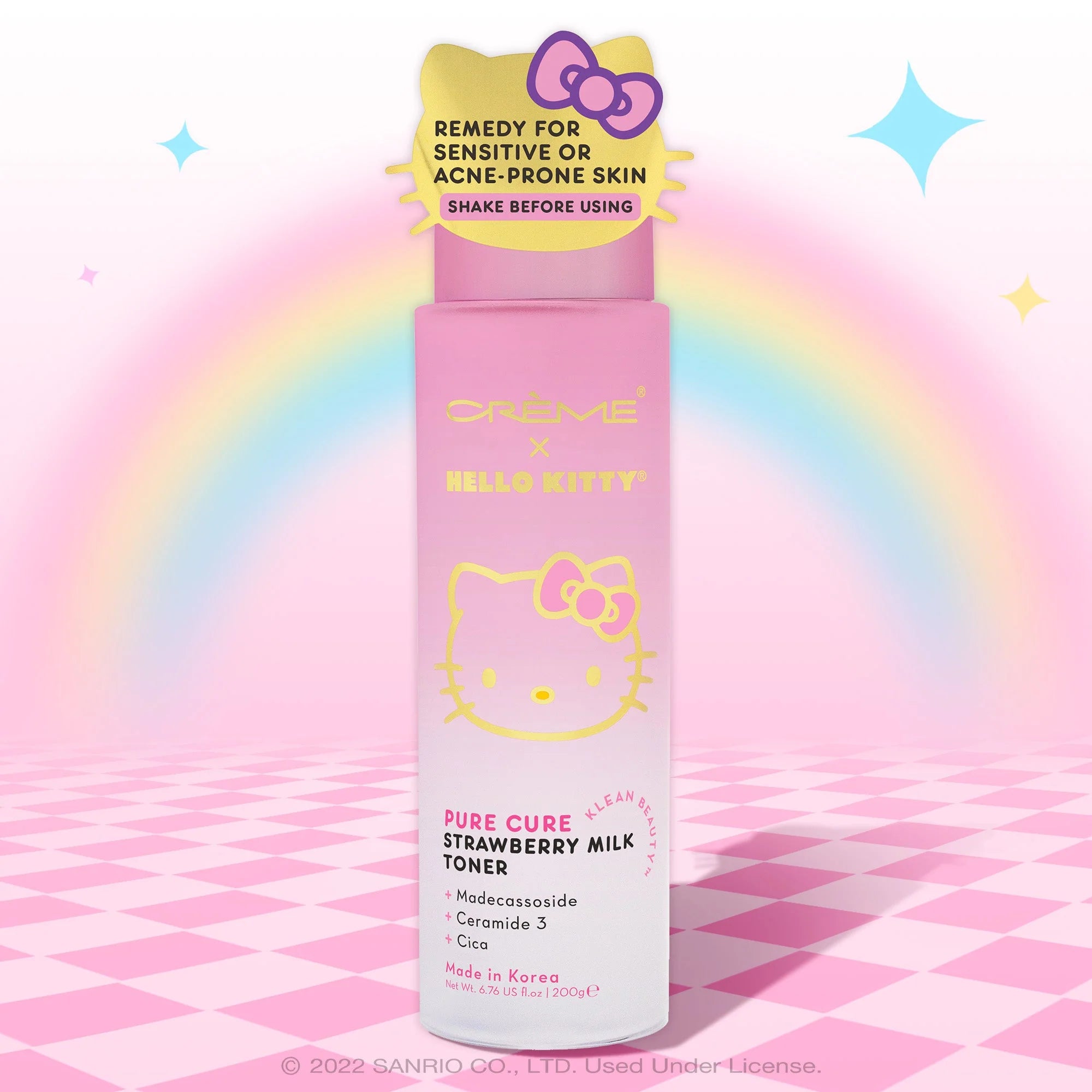 The Creme Shop - Hello Kitty Pure Cure Strawberry Milk Toner - Klean Beauty