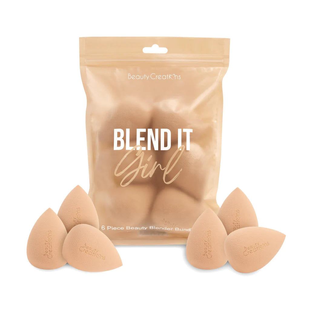 Beauty Creations - Blend It Girl 6pc Sponge Set Nude