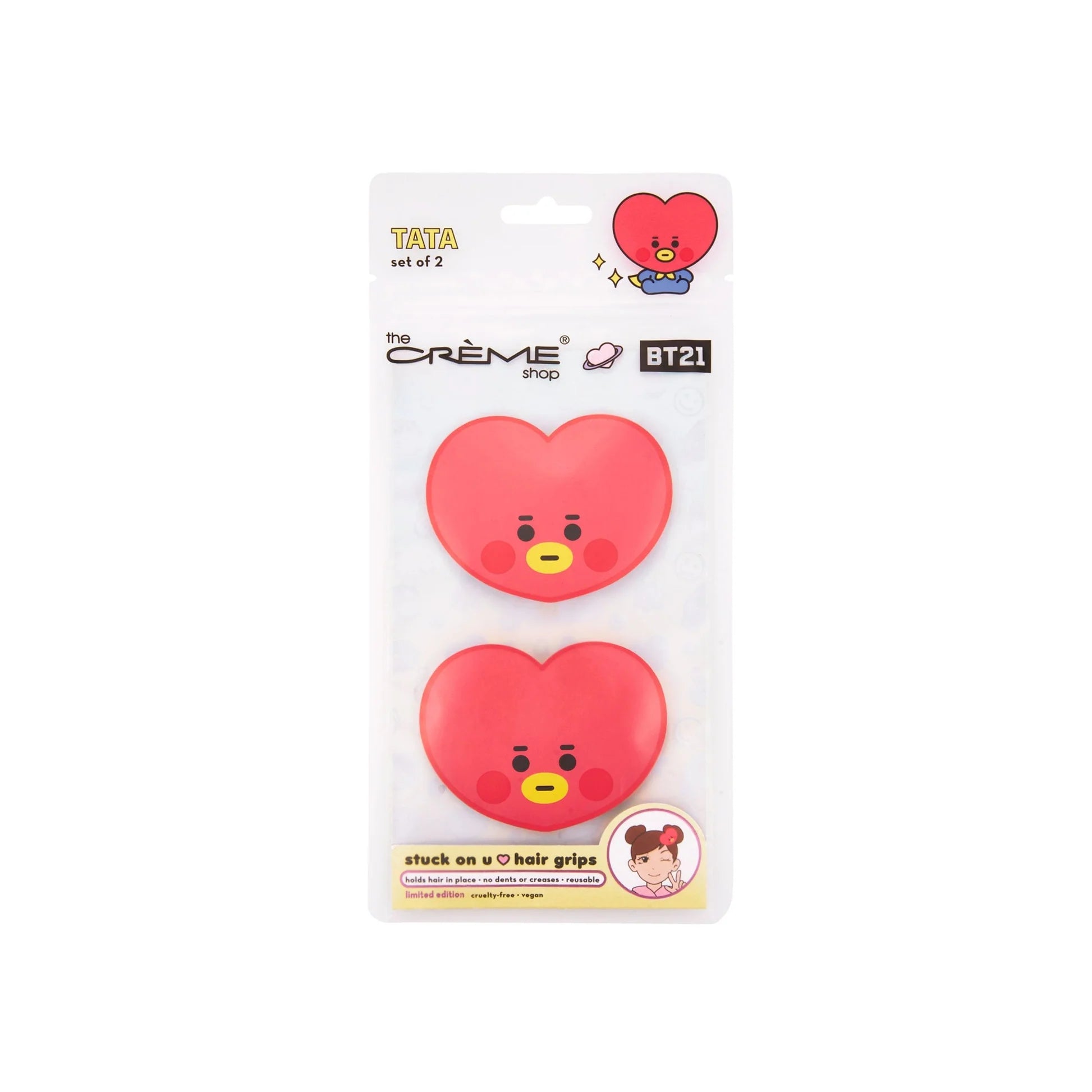 The Creme Shop - BT21 BABY: Stuck On U Hair Grips - Tata