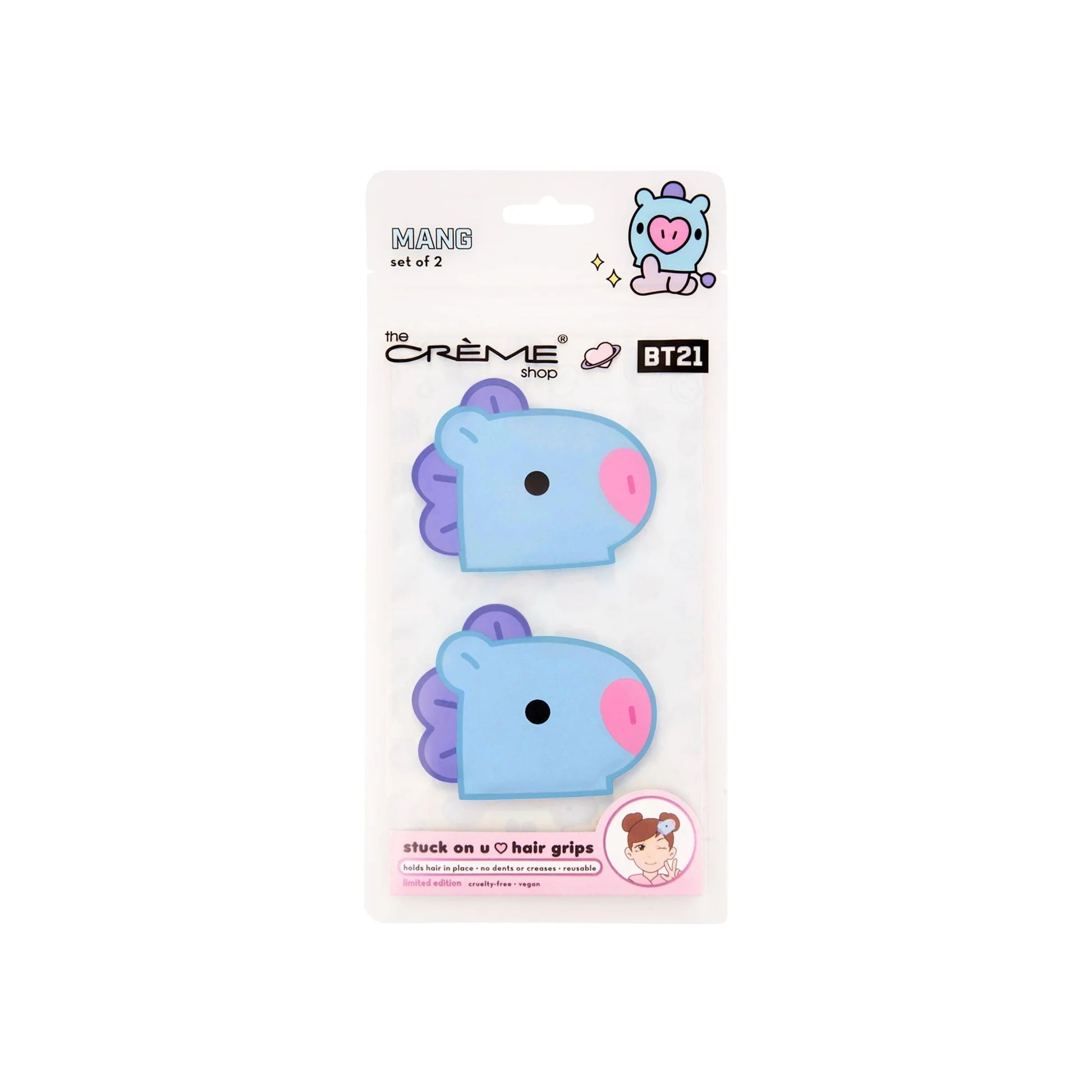 The Creme Shop - BT21 BABY: Stuck On U Hair Grips - Mang