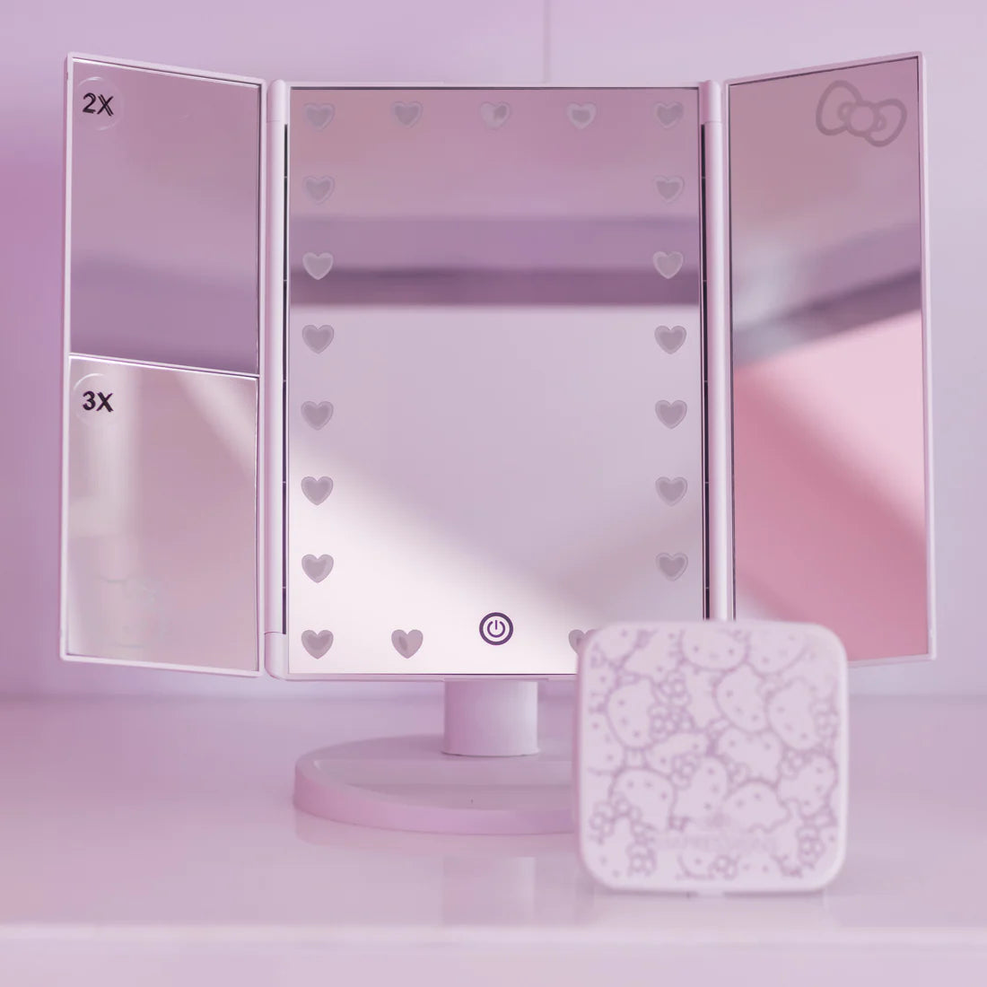 Impressions Vanity - Hello Kitty Supercute Trifold + Compact Mirror Bundle Pink