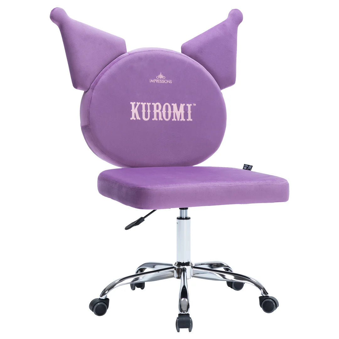 IVFC-KU231-LAC-KUROMI-KAWAII-VANITY-SWIVEL-CHAIR-QT-front.webp