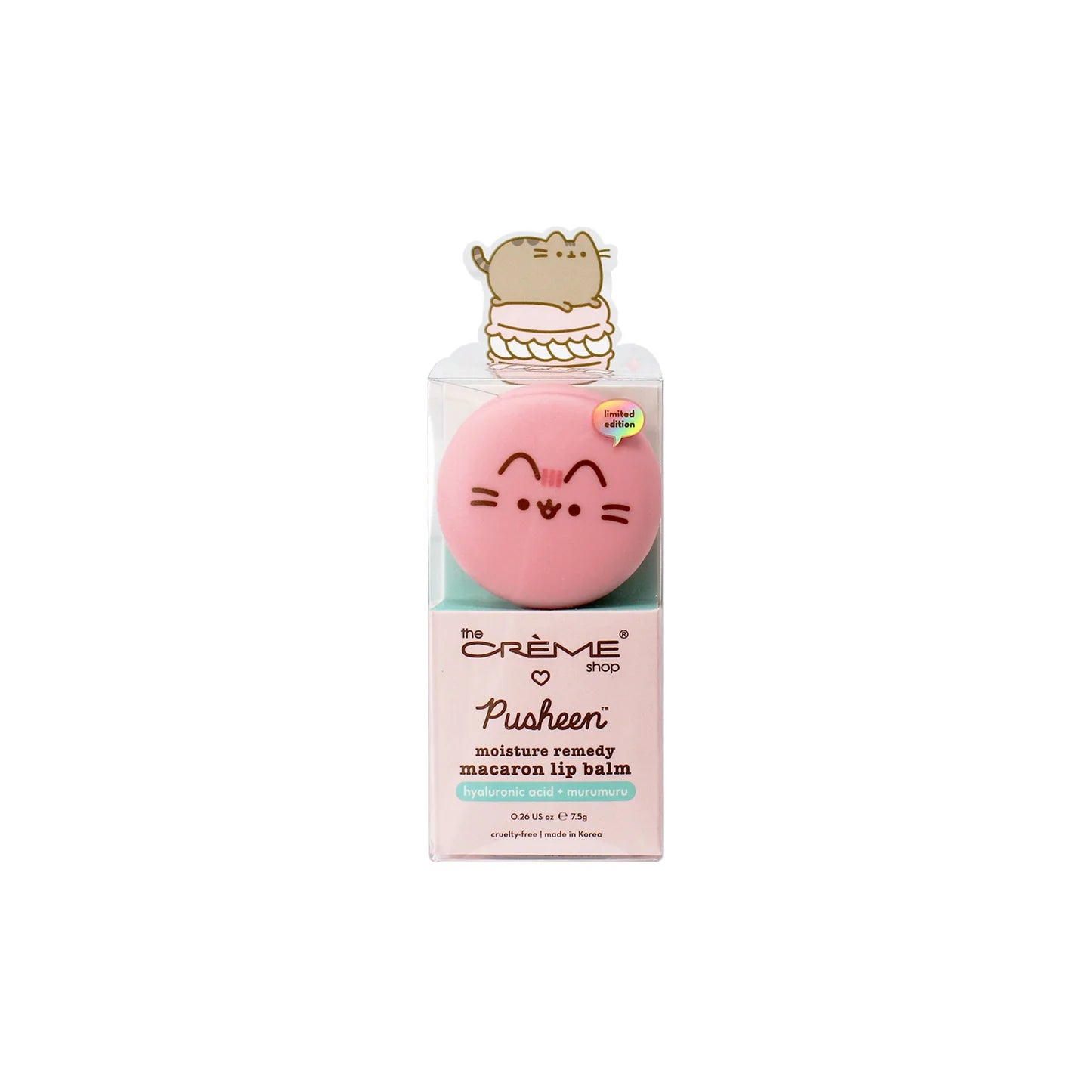 The Creme Shop - Pusheen Strawberry Dream Moisture Remedy Macaron Lip Balm