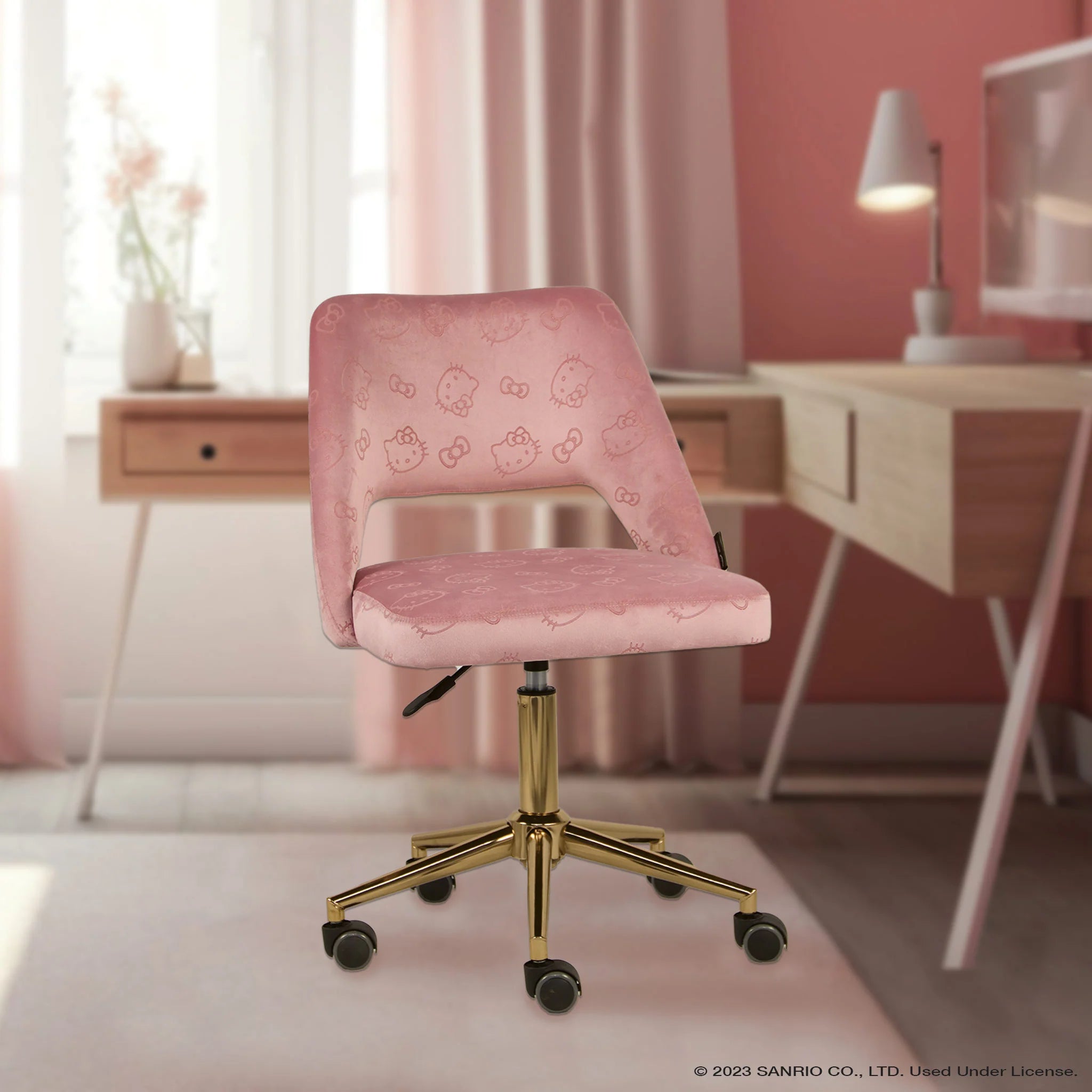 Impressions Vanity - Hello Kitty Vanity Swivel Chair Pink