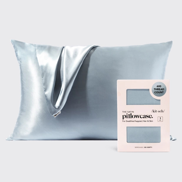 Kitsch - Satin Pillowcase - Haze Blue