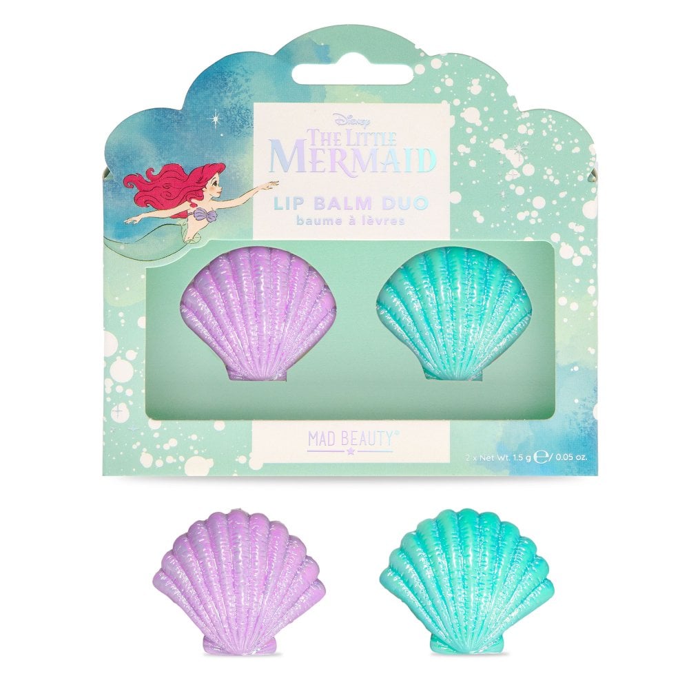 Mad Beauty - Disney Little Mermaid Shell Lip Balm Duo