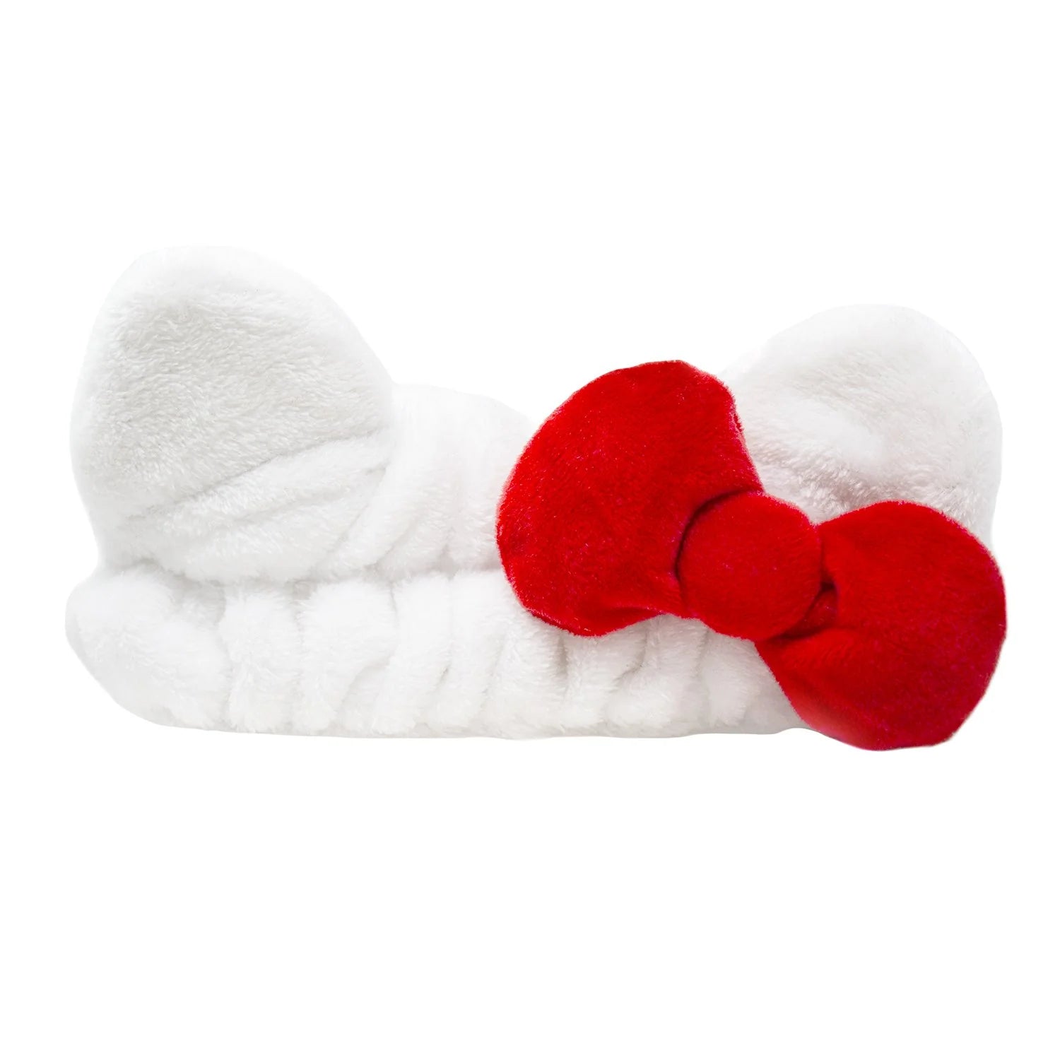 The Creme Shop - Plush Spa Headband with Hello Kitty's Signature Bow Red