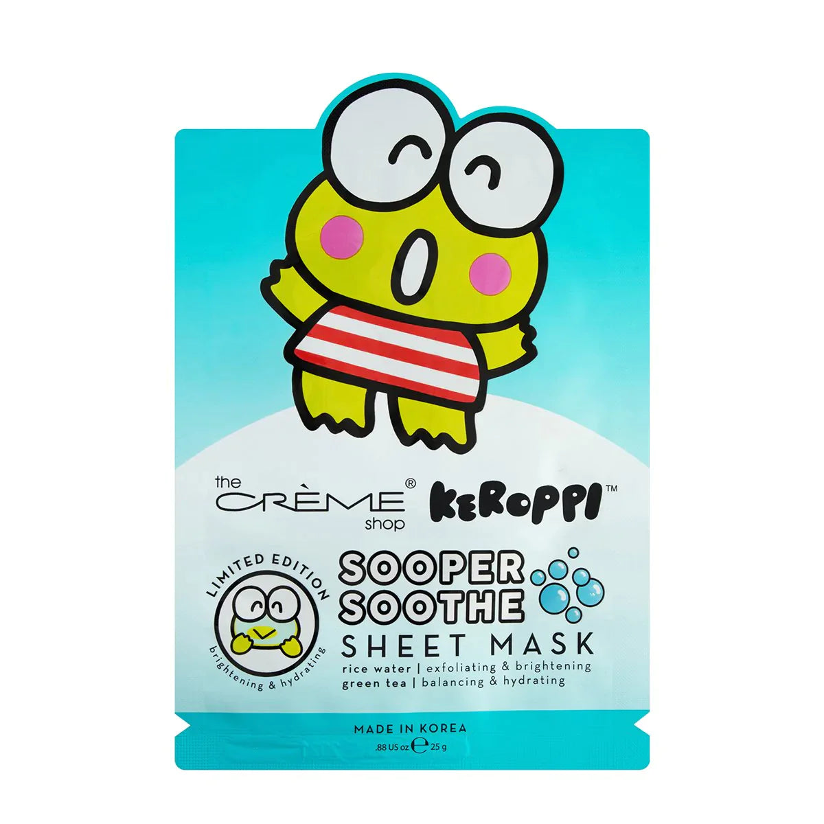 The Creme Shop - Keroppi Sooper Soothe Sheet Mask