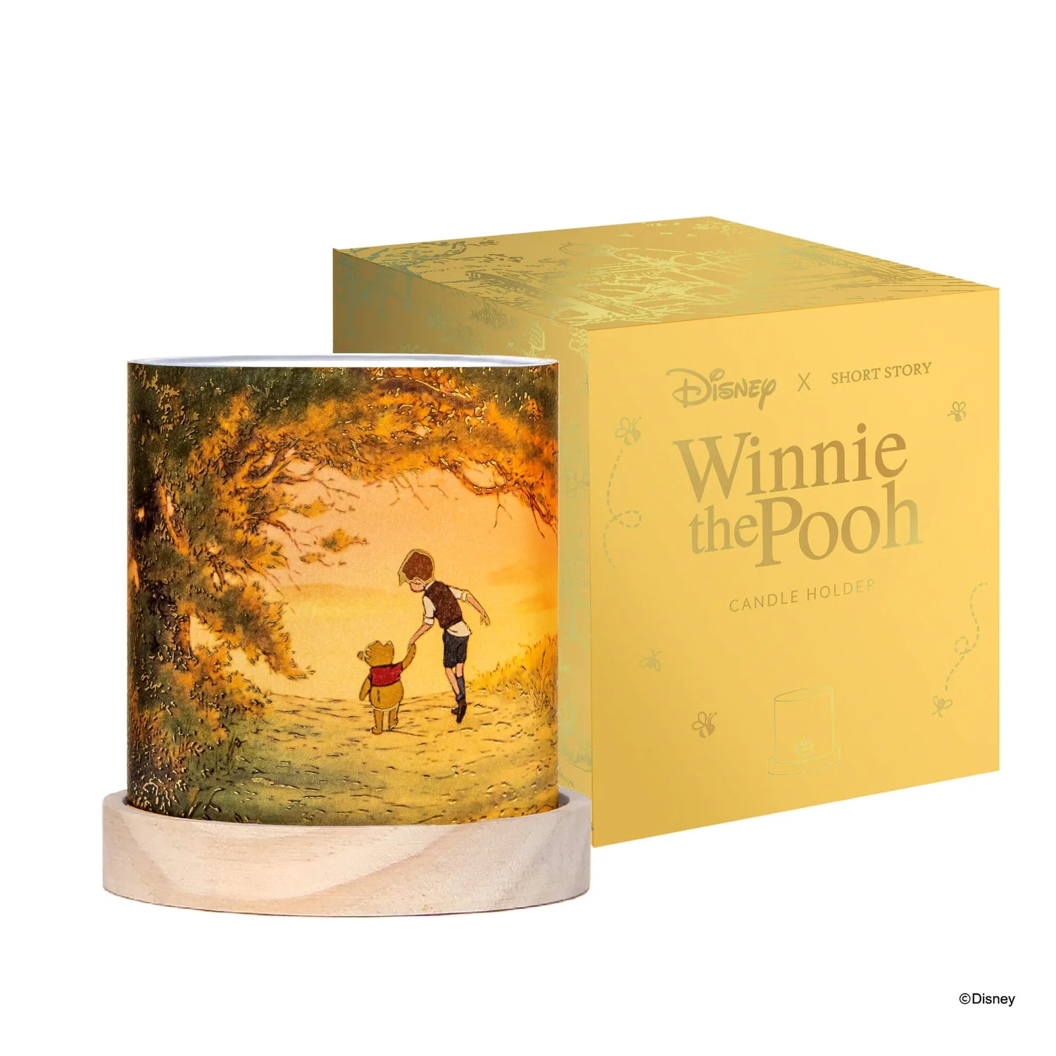 Short Story - Disney Winnie The Pooh Mini Glass Lantern Christopher Robin