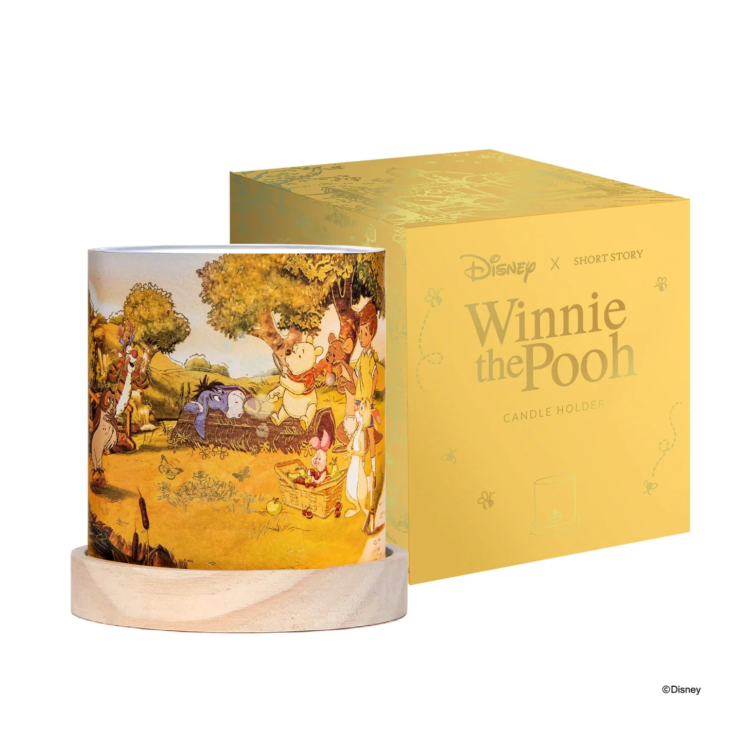 Short Story - Disney Winnie The Pooh Mini Glass Lantern Pooh & Friends II