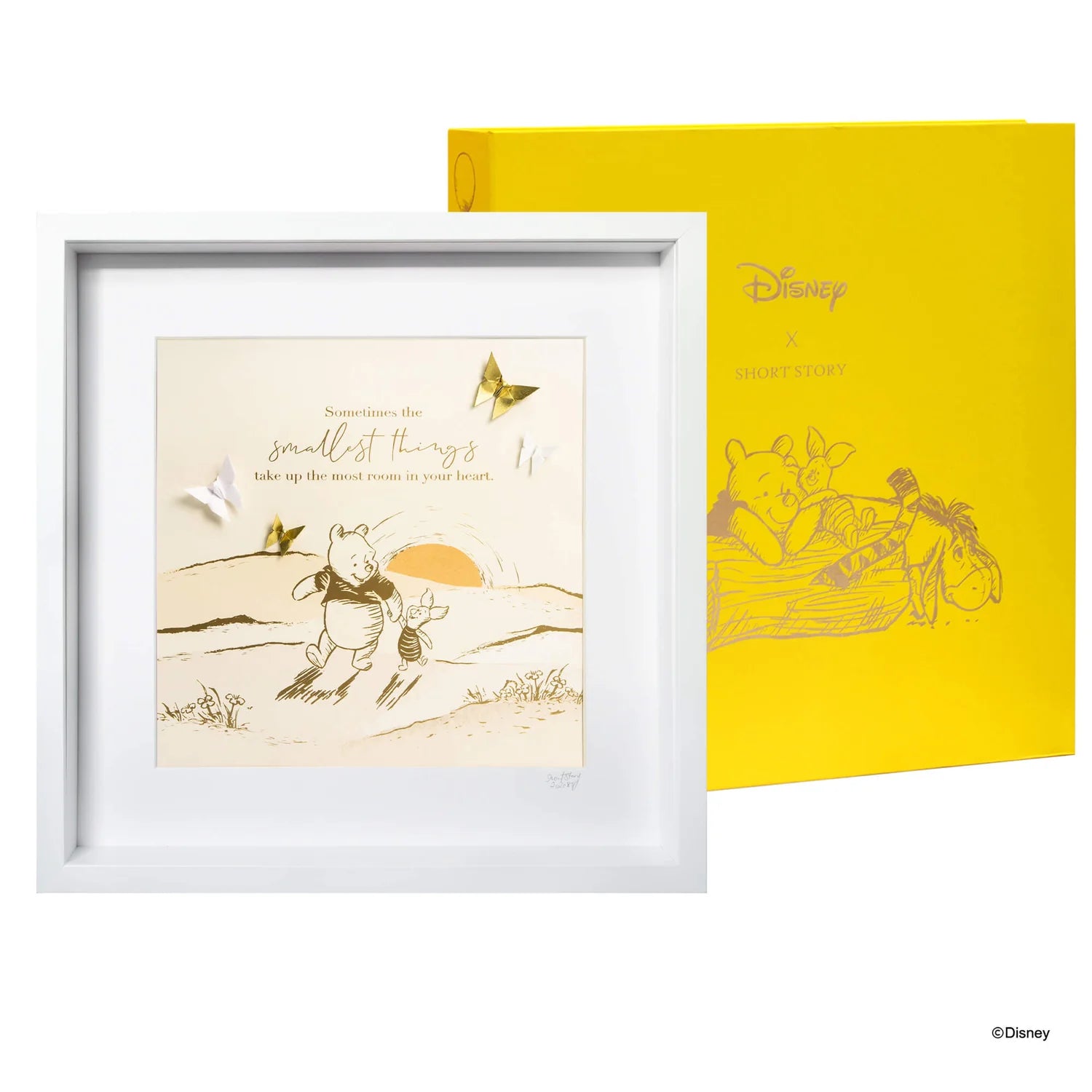 Short Story - Disney White Frame Pooh & Piglet Smallest Things