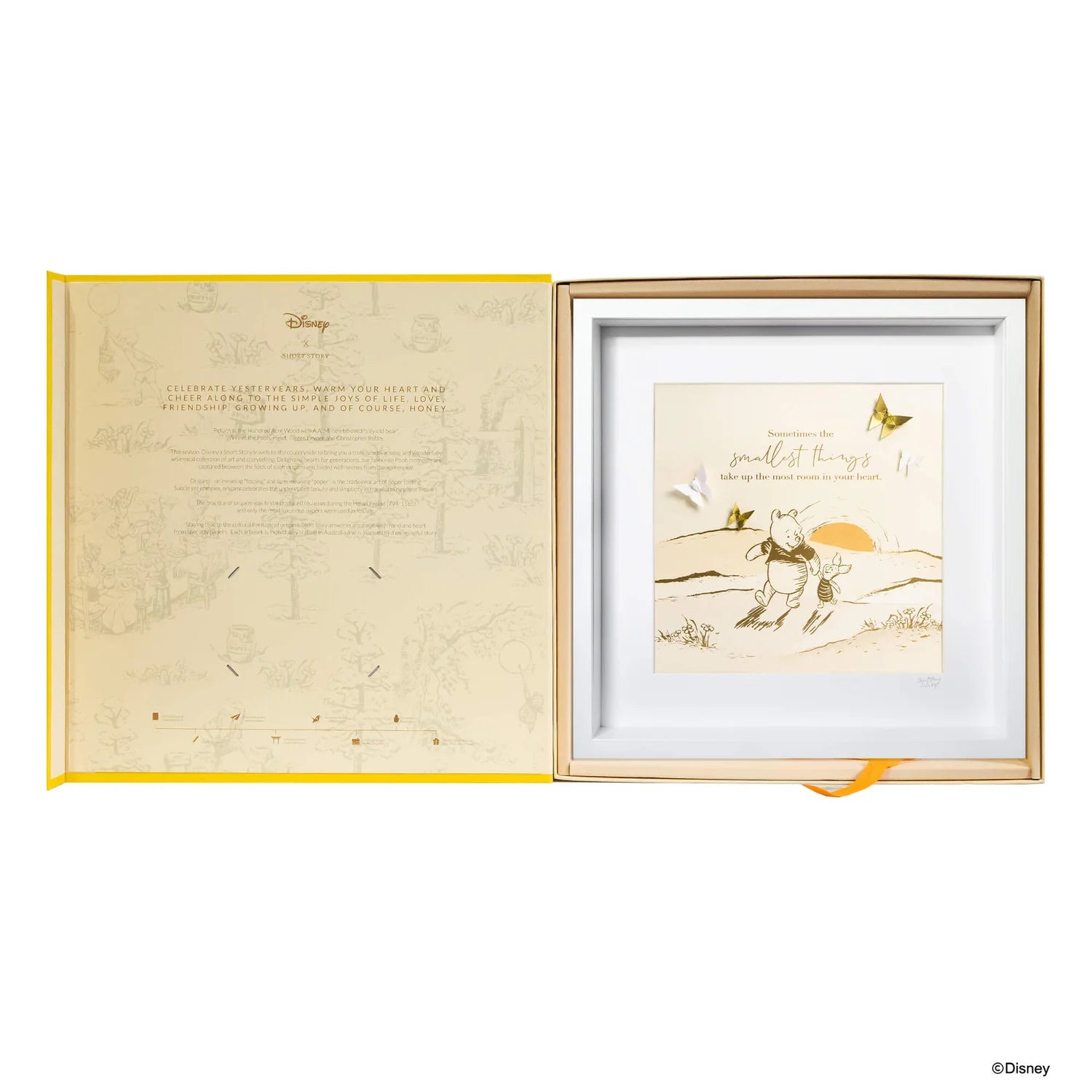 Short Story - Disney White Frame Pooh & Piglet Smallest Things