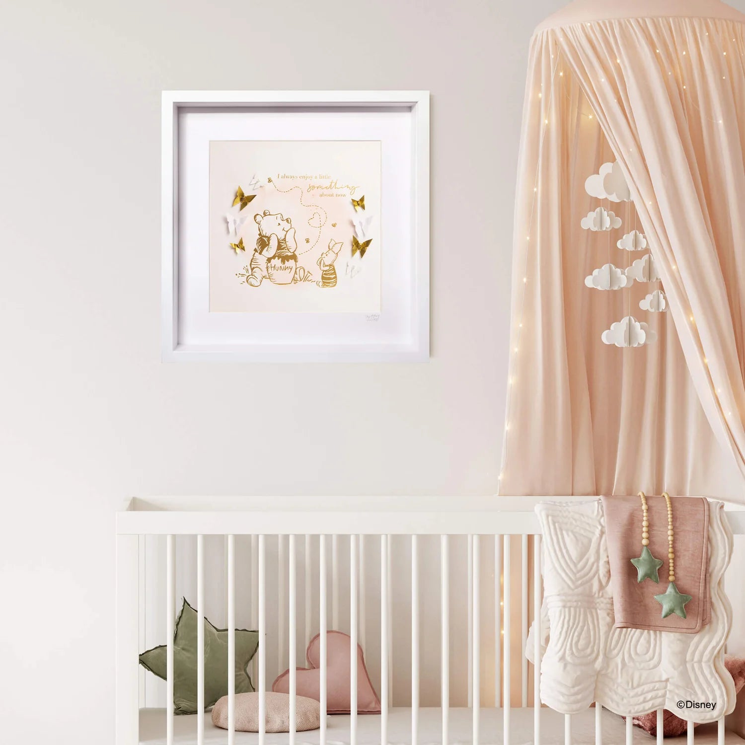 Short Story - Disney White Frame Pooh & Piglet Enjoy Something