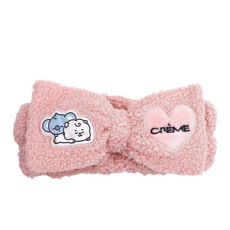 The Creme Shop - BT21 BABY Plush Spa Teddy Headyband - Rosy Blush ...