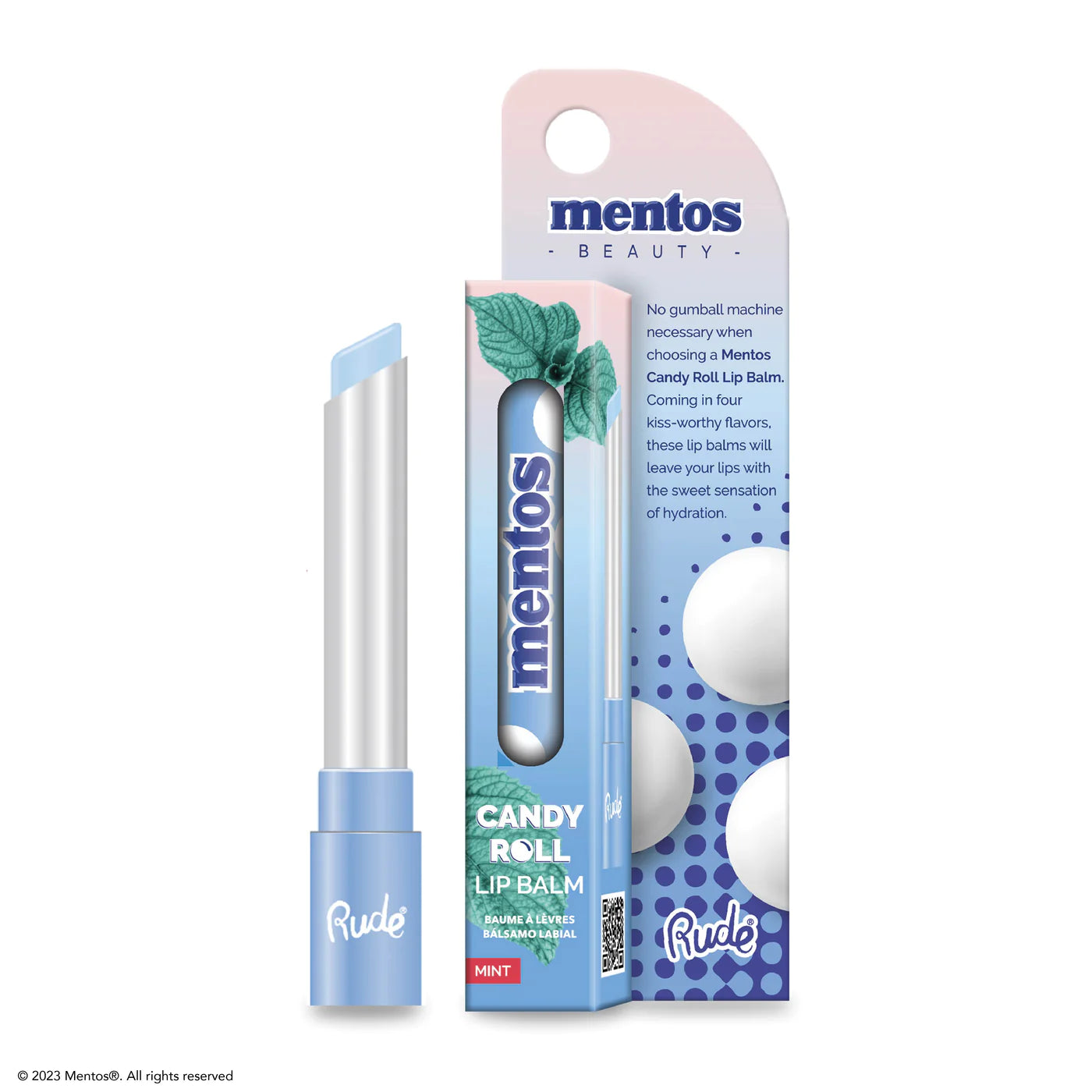 Rude Cosmetics - Mentos Candy Roll Lip Balm Mint