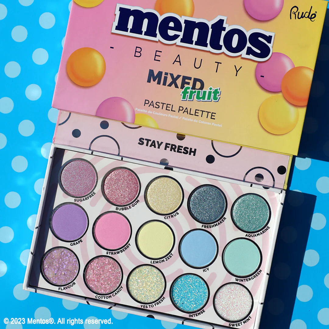 Rude Cosmetics - Mentos Mixed Fruit Pastel Palette