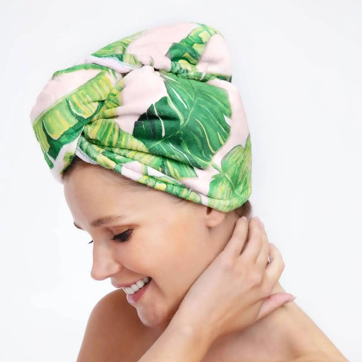 Kitsch - Quick Dry Hair Towel - Palm Print