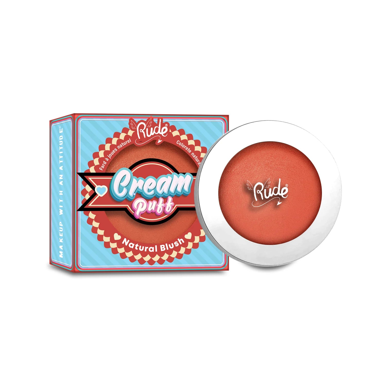 Rude Cosmetics - Cream Puff Natural Blush Fruit Tart