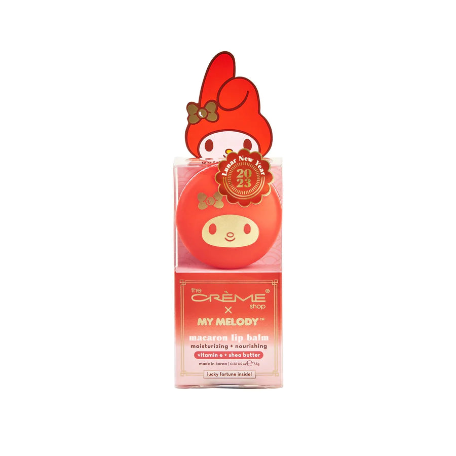 The Creme Shop - My Melody Lunar New Year Macaron Lip Balm - Golden Kiwi Flavored