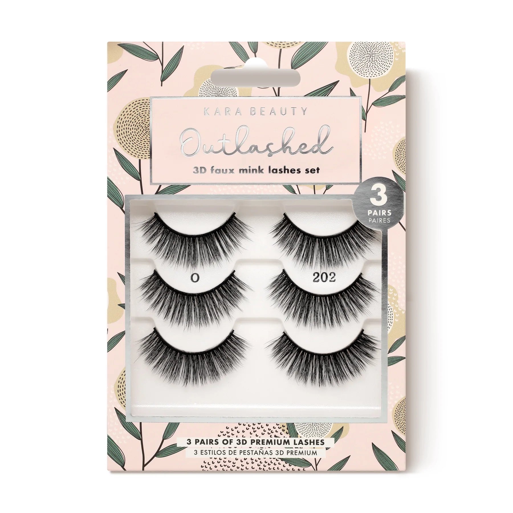 Kara Beauty - Outlashed 3pk Faux Mink Lashes KL3202