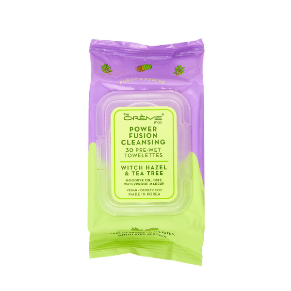 The Creme Shop - Hello Kitty Power Fusion Cleansing 30 Pre-Wet Towelettes - Witch Hazel & Tea Tree