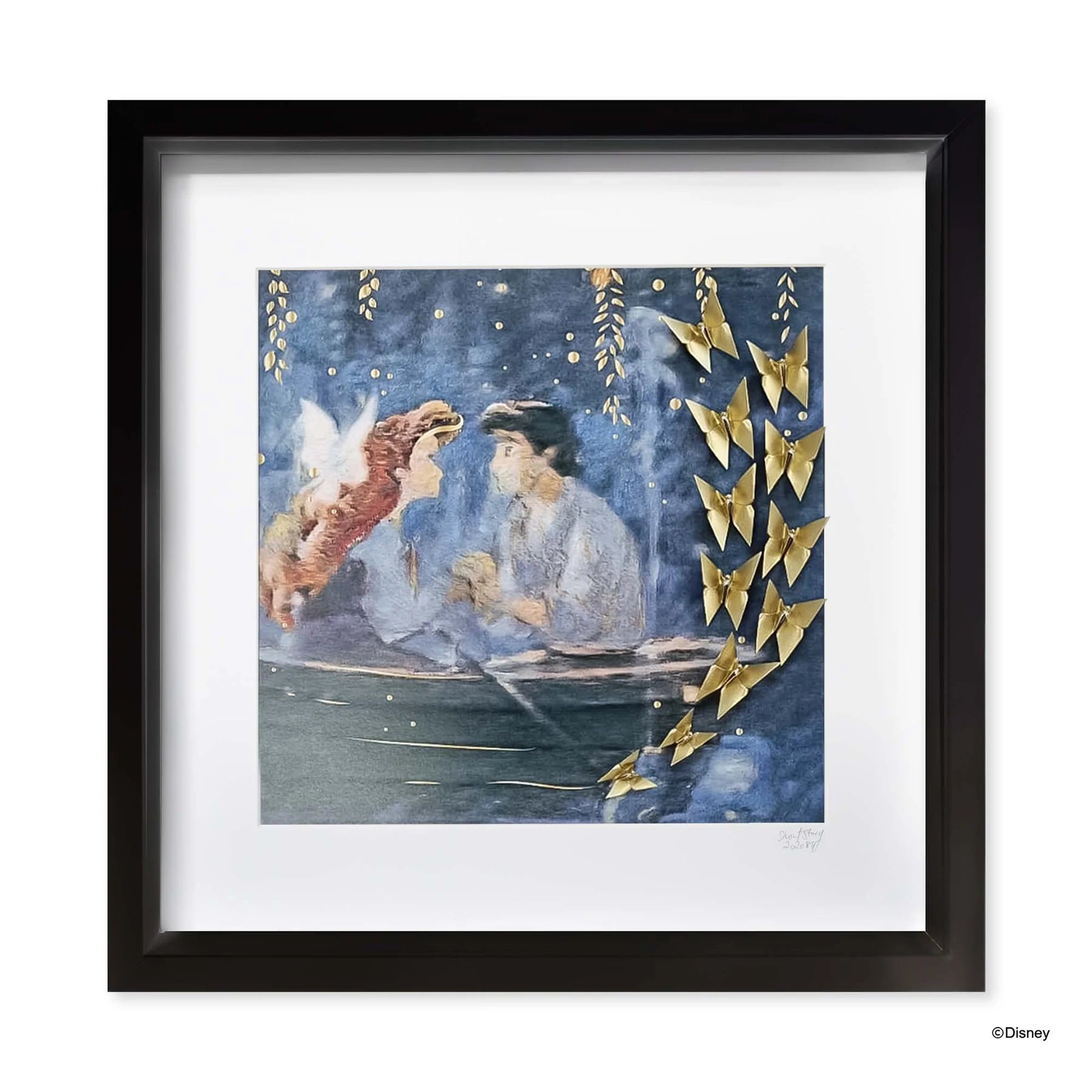 Short Story - Disney Large Black Frame Ariel & Eric