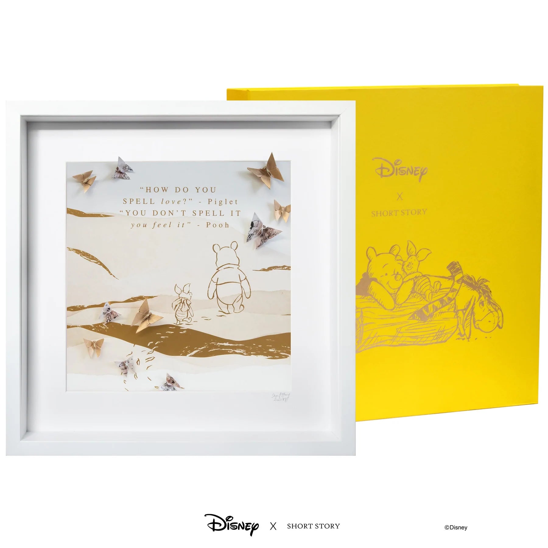 Short Story - Disney Large White Frame Pooh & Piglet