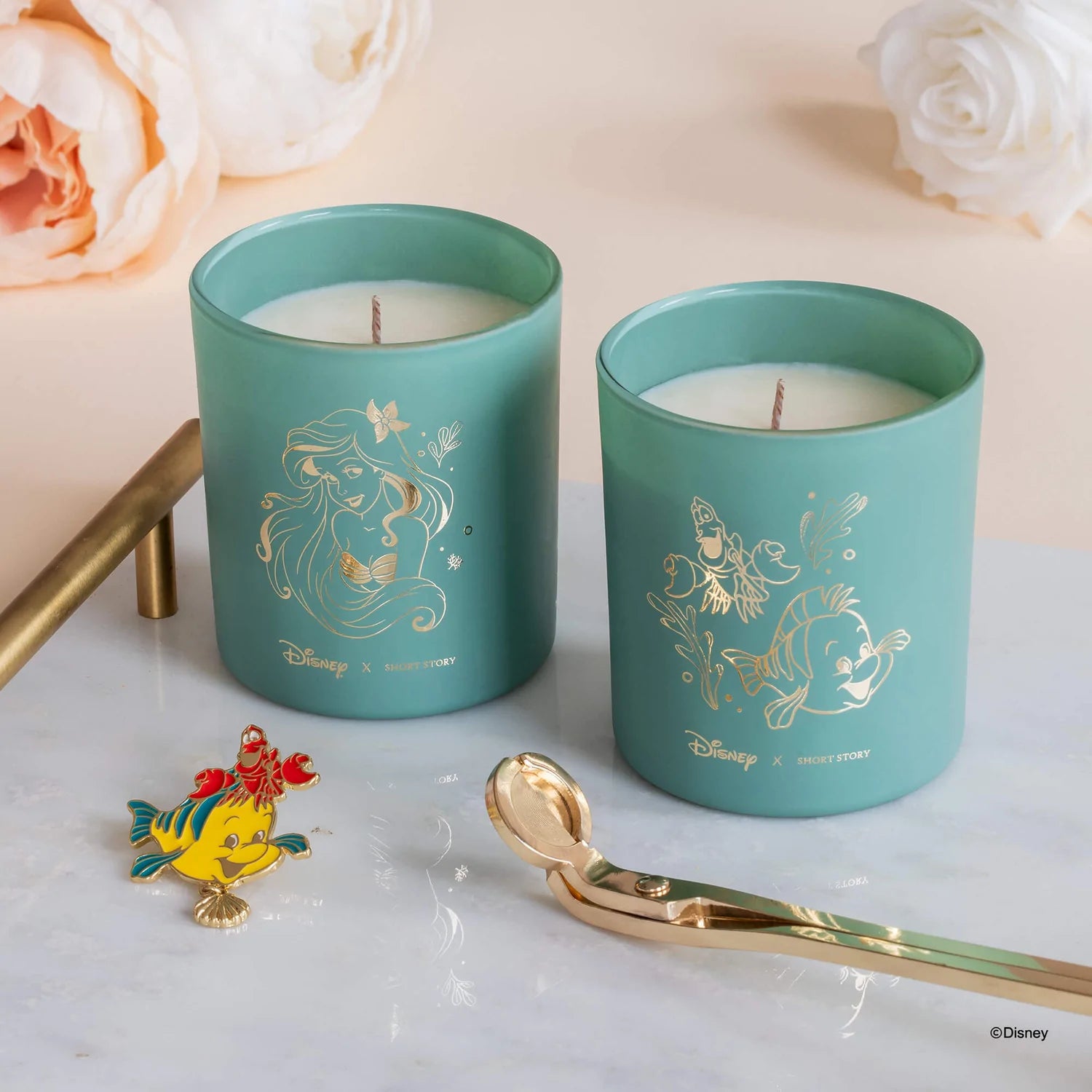 Short Story - Disney Candle Twin Pack Ariel, Flounder & Sebastian