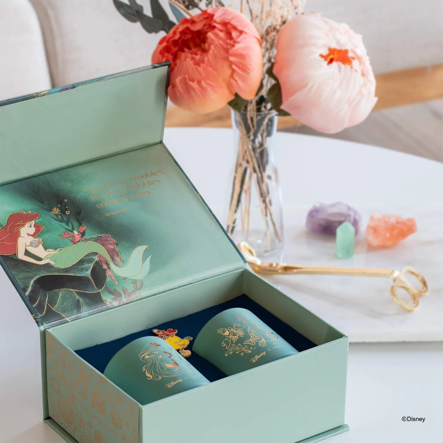 Short Story - Disney Candle Twin Pack Ariel, Flounder & Sebastian