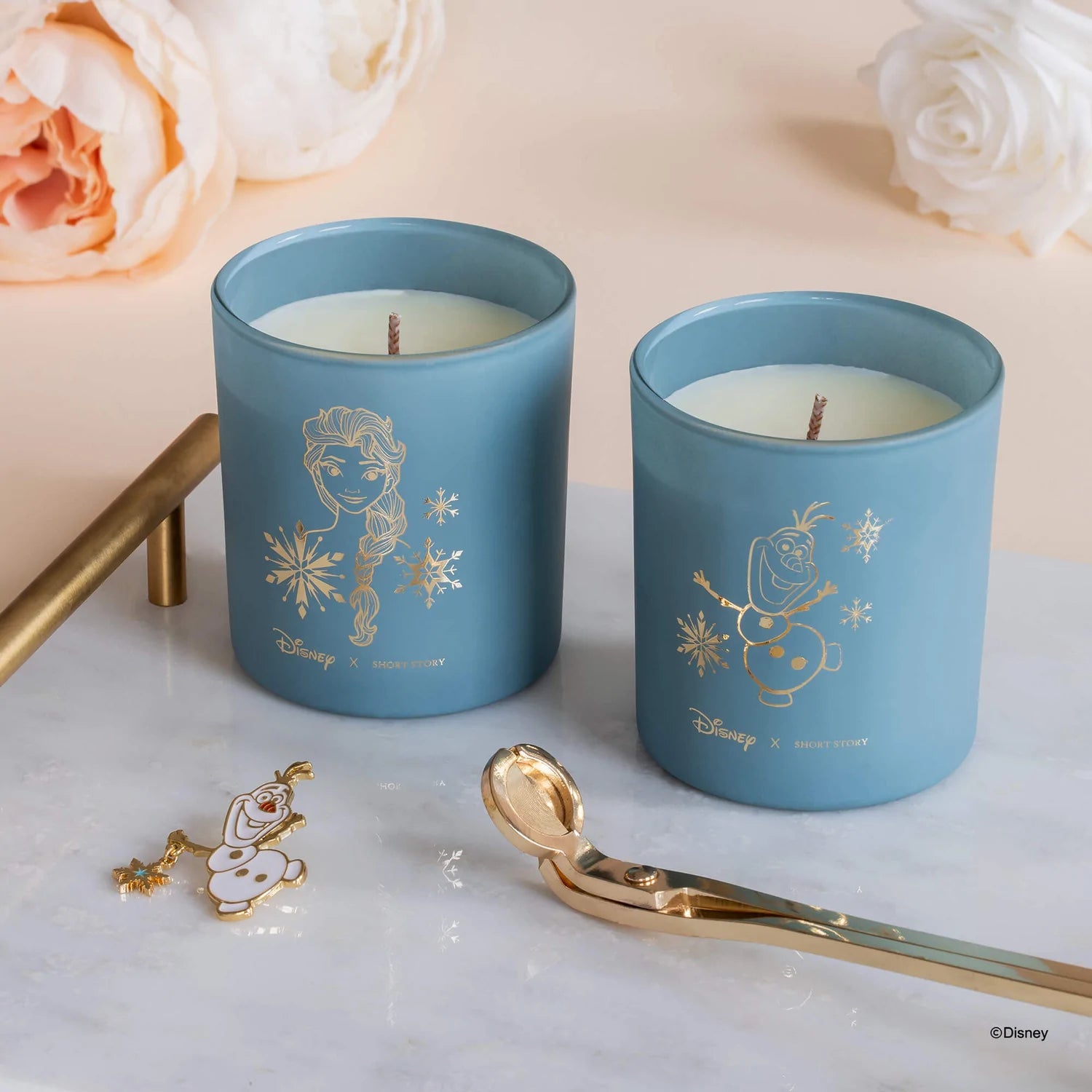 Short Story - Disney Candle Twin Pack Elsa & Olaf & Anna