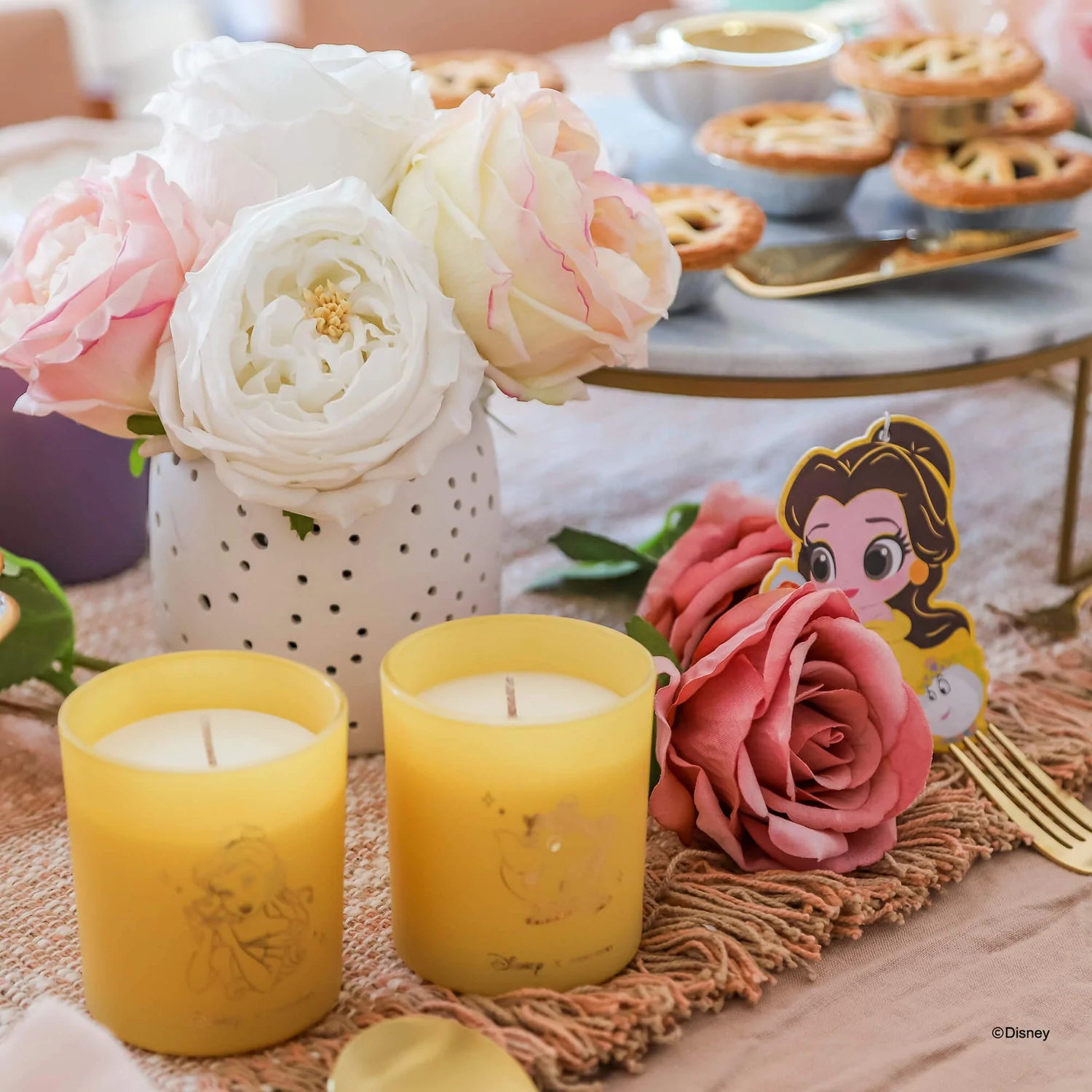 Short Story - Disney Candle Twin Pack Belle & Mrs Potts & Chip