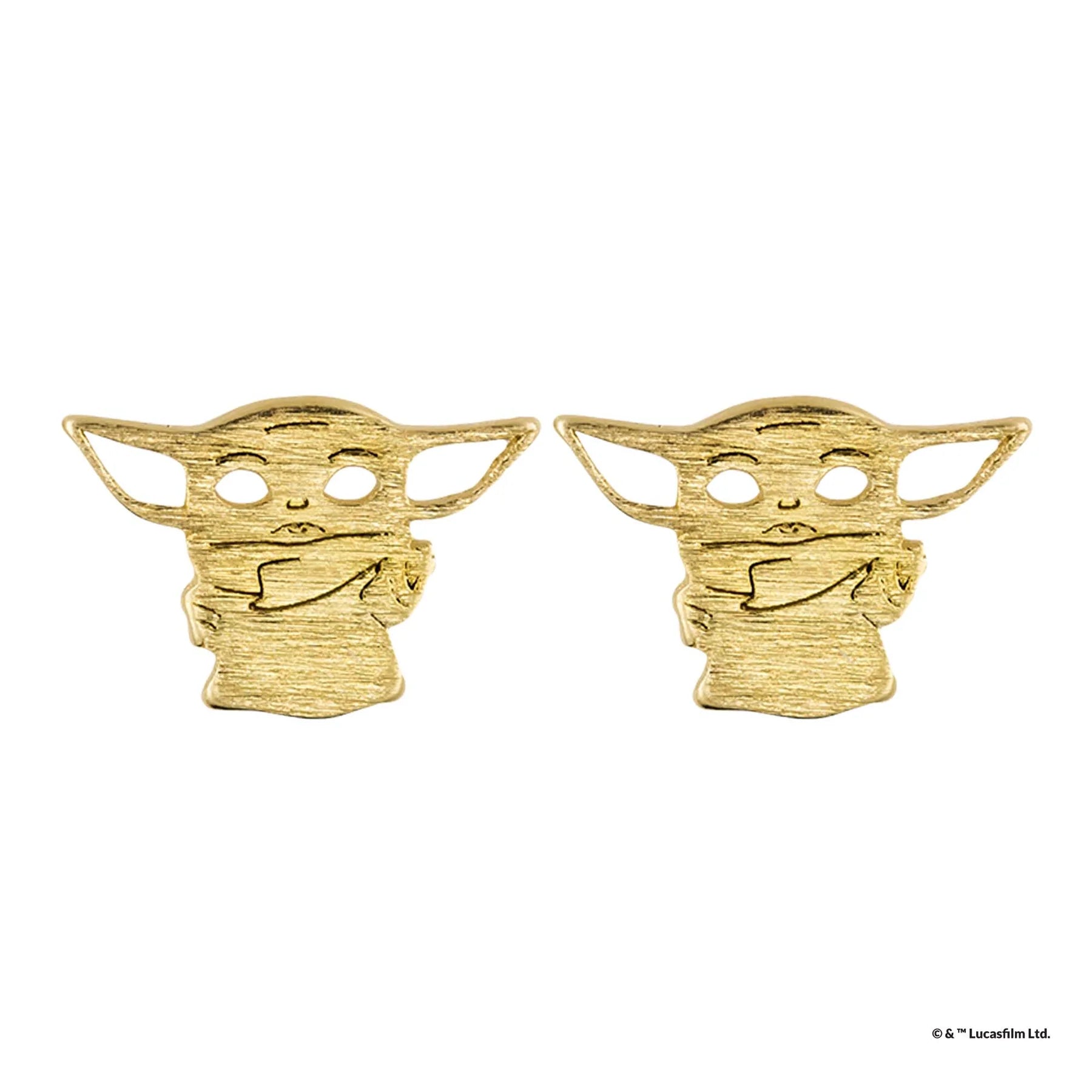 Short Story - Star Wars Earring Grogu Gold