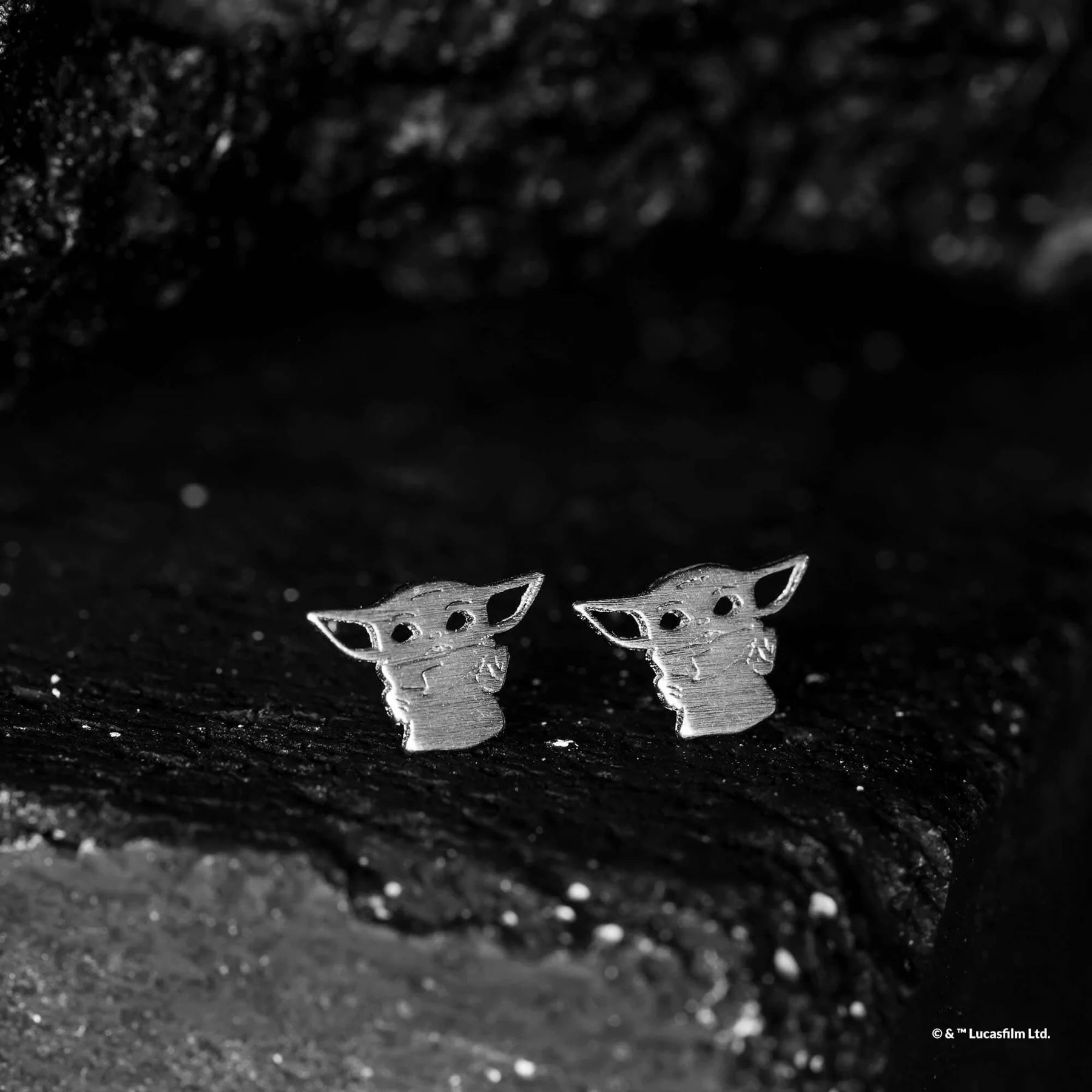 Short Story - Star Wars Earring Grogu Silver