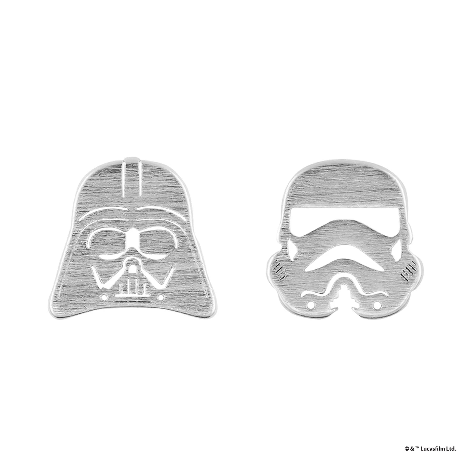 Short Story - Star Wars Earring Darth Vader & Stormtrooper Silver