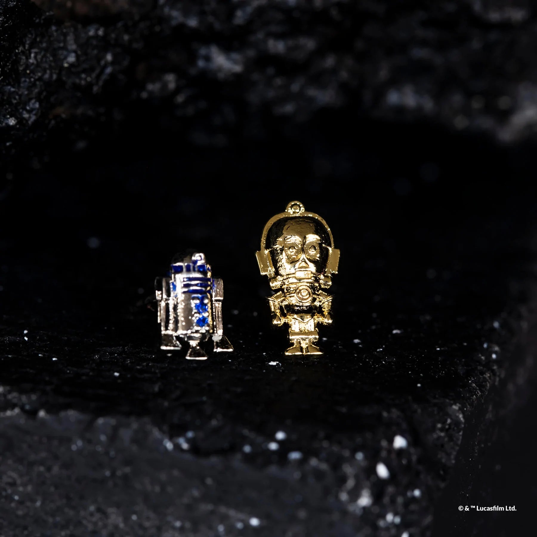 Short Story - Star Wars Earring Epoxy R2D2 & C3P0