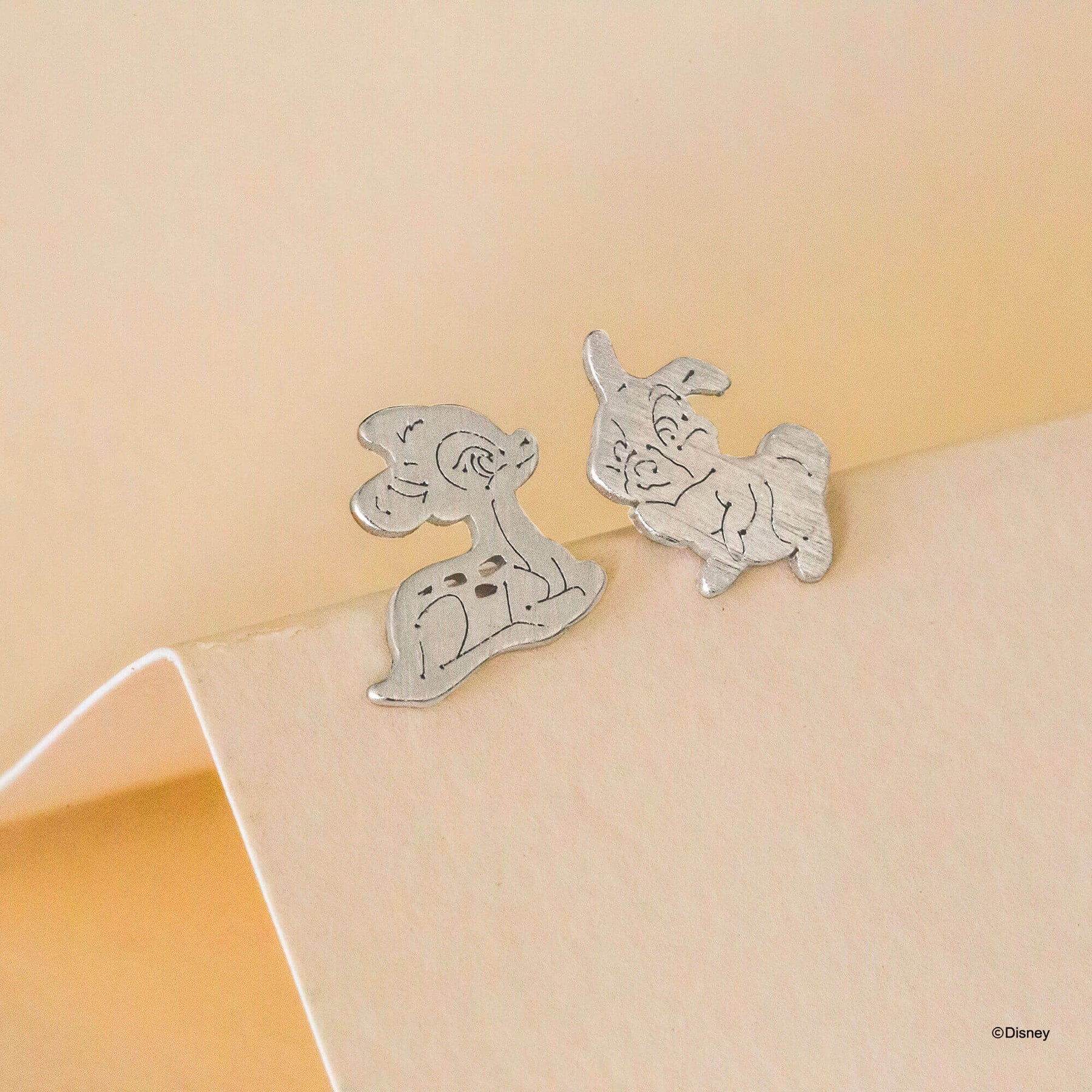 Short Story - Disney Earring Bambi & Thumper Silver