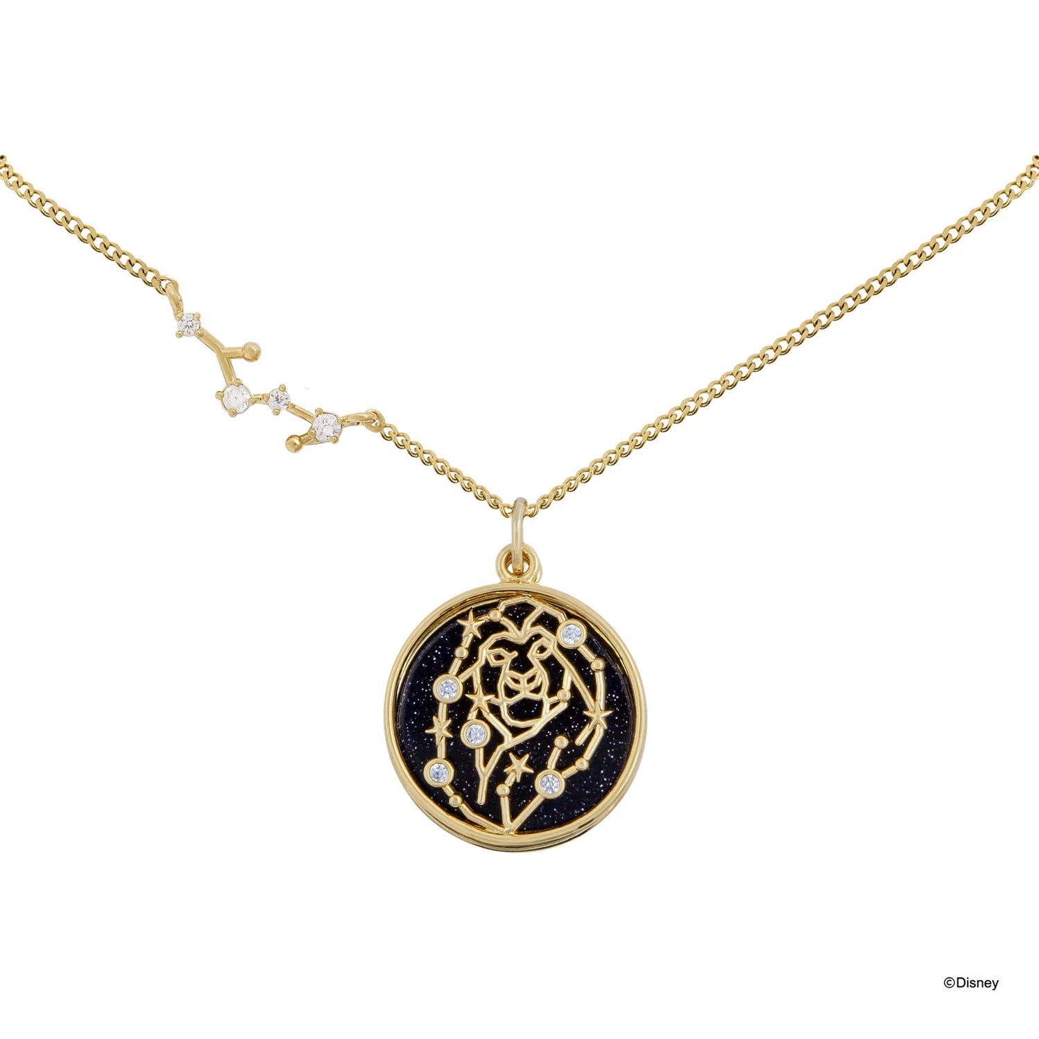 Short Story - The Lion King Necklace Diamante Remember Gold