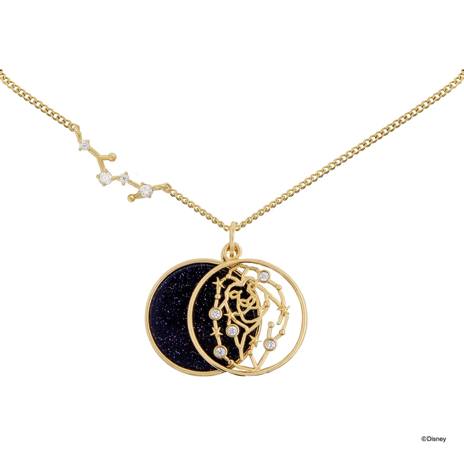 Short Story - The Lion King Necklace Diamante Remember Gold