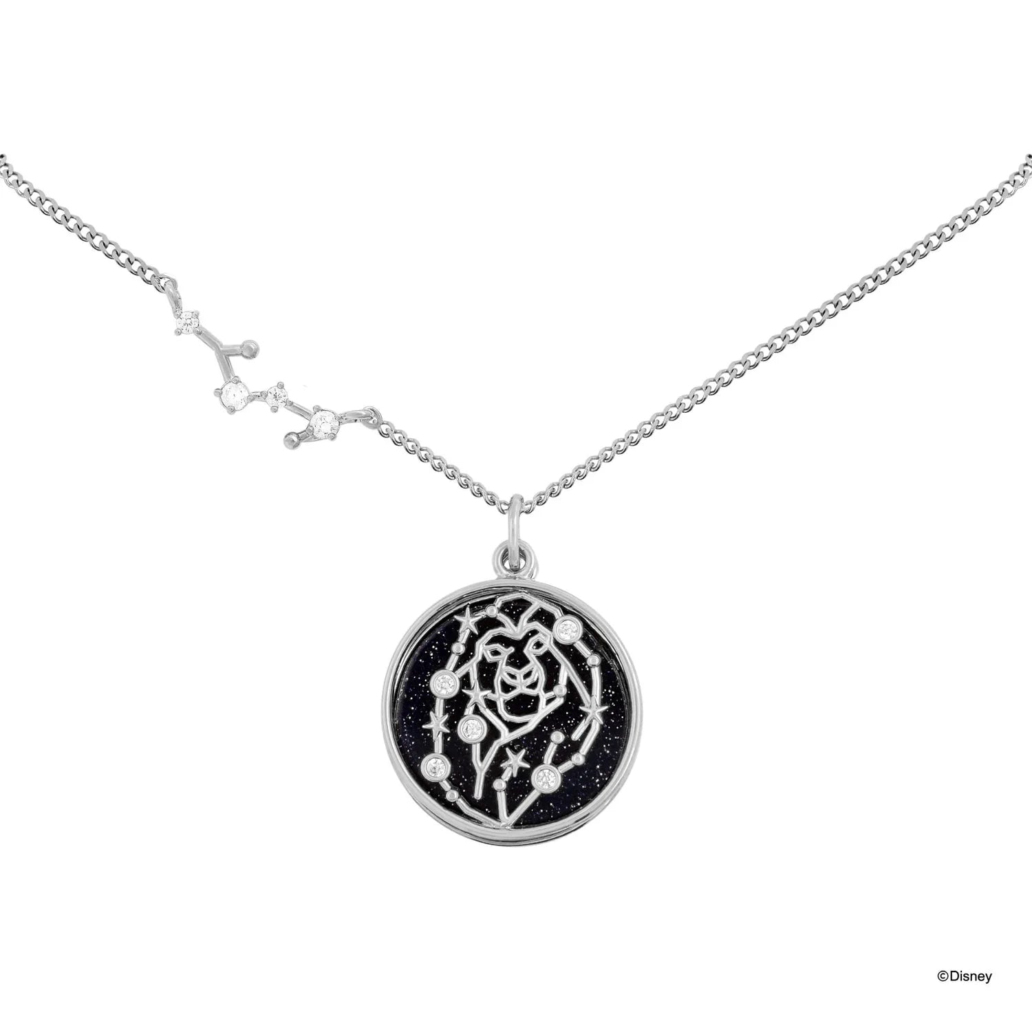 Short Story - The Lion King Necklace Diamante Remember Silver