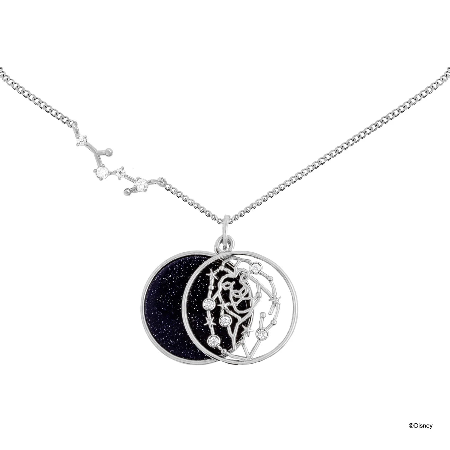 Short Story - The Lion King Necklace Diamante Remember Silver