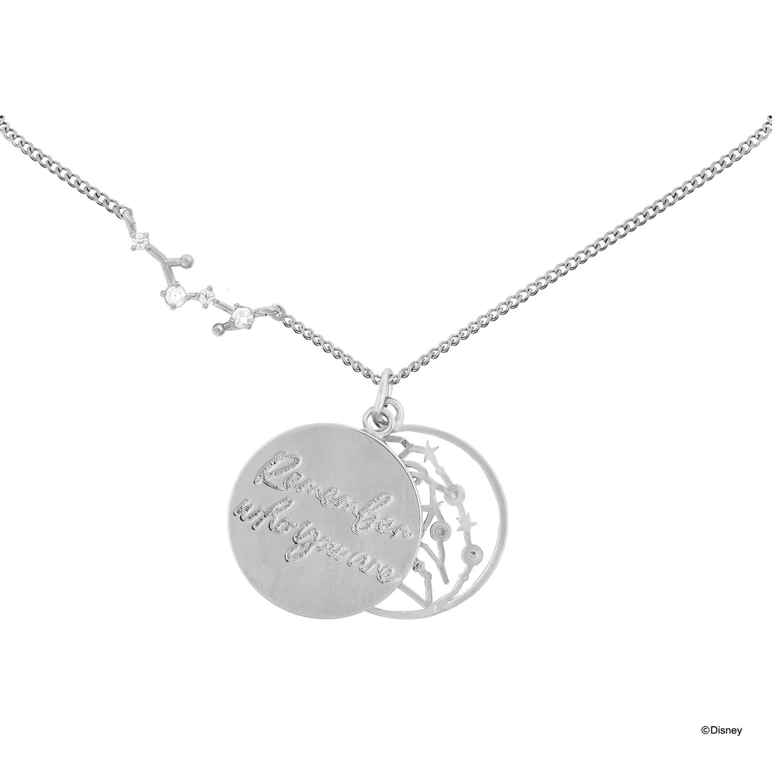 Short Story - The Lion King Necklace Diamante Remember Silver