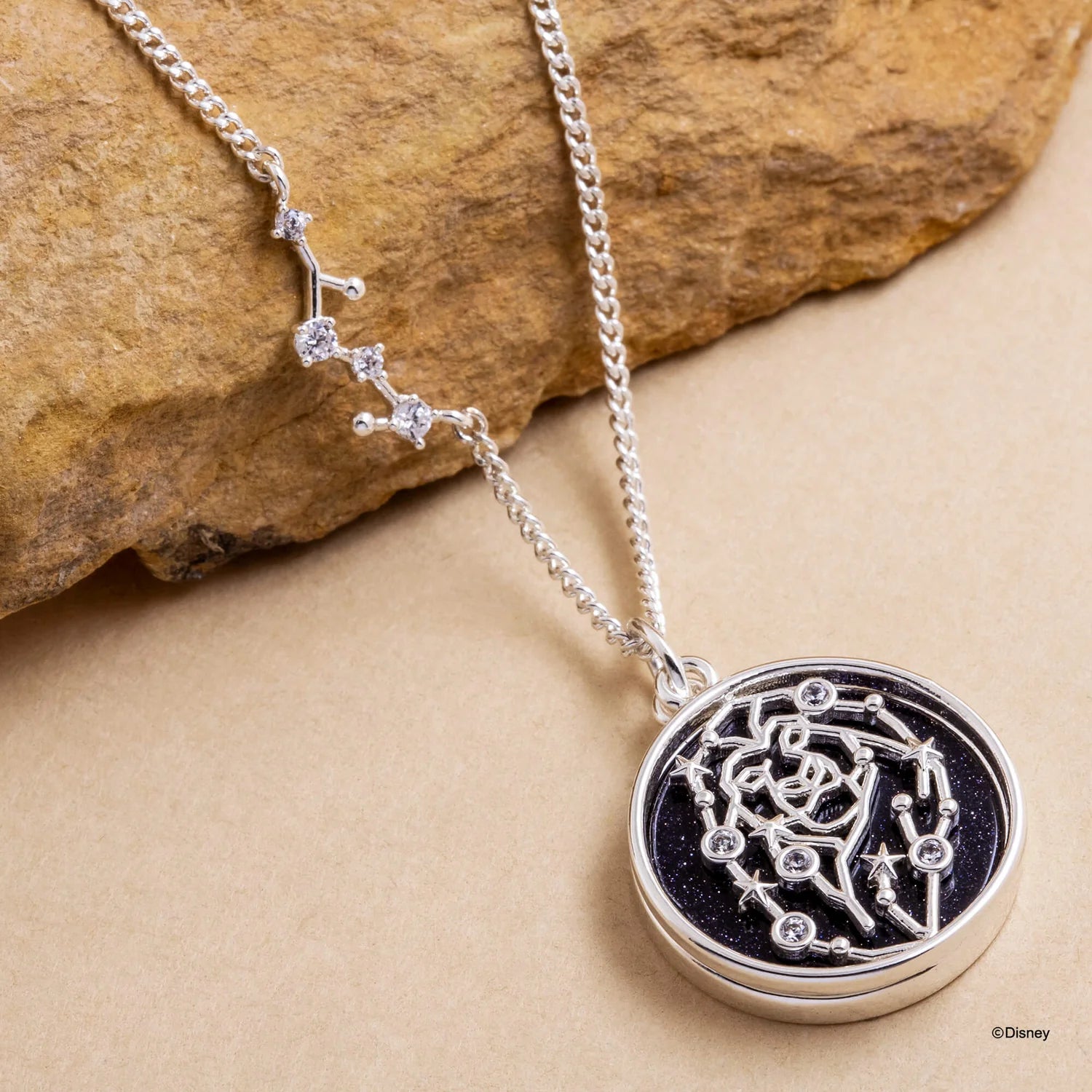 Short Story - The Lion King Necklace Diamante Remember Silver